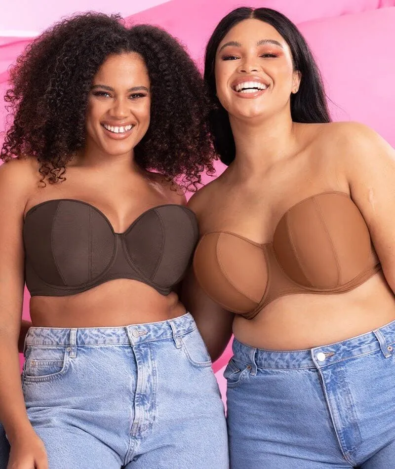 Curvy Kate Luxe Strapless Bra - Caramel