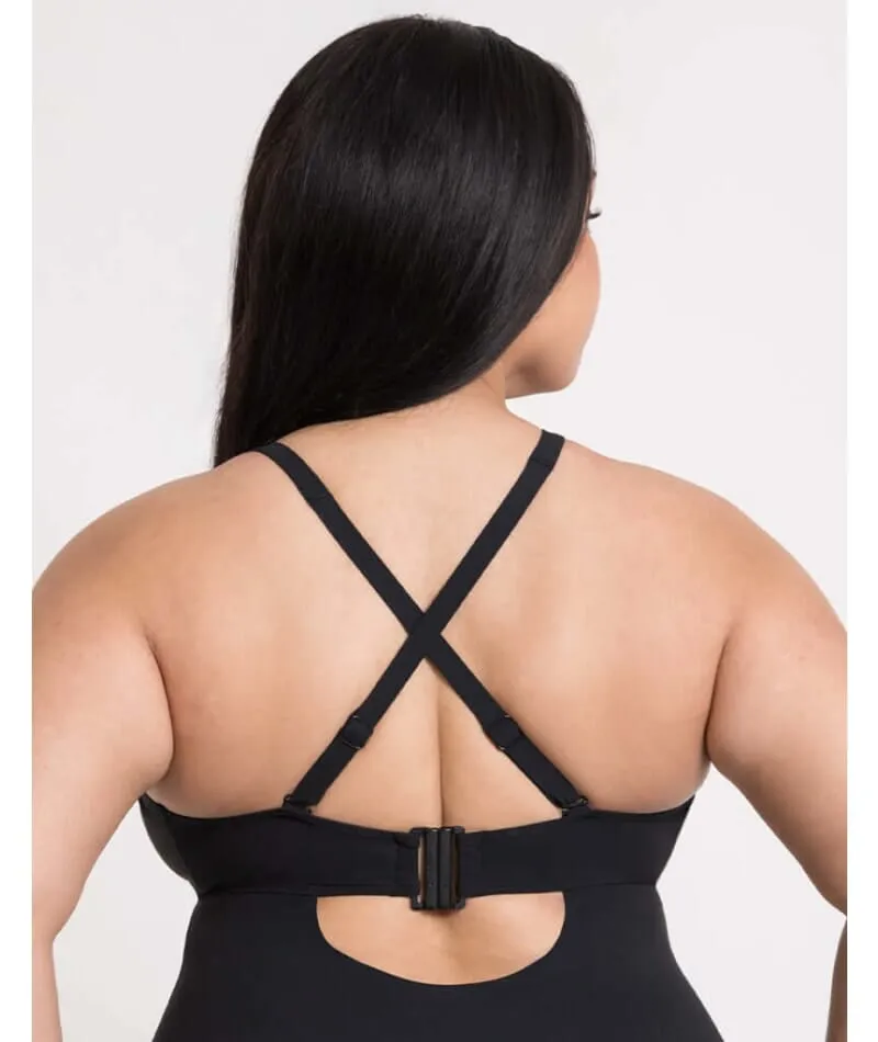 Curvy Kate Zip Tide Wire Free Multiway One Piece Swimsuit - Black