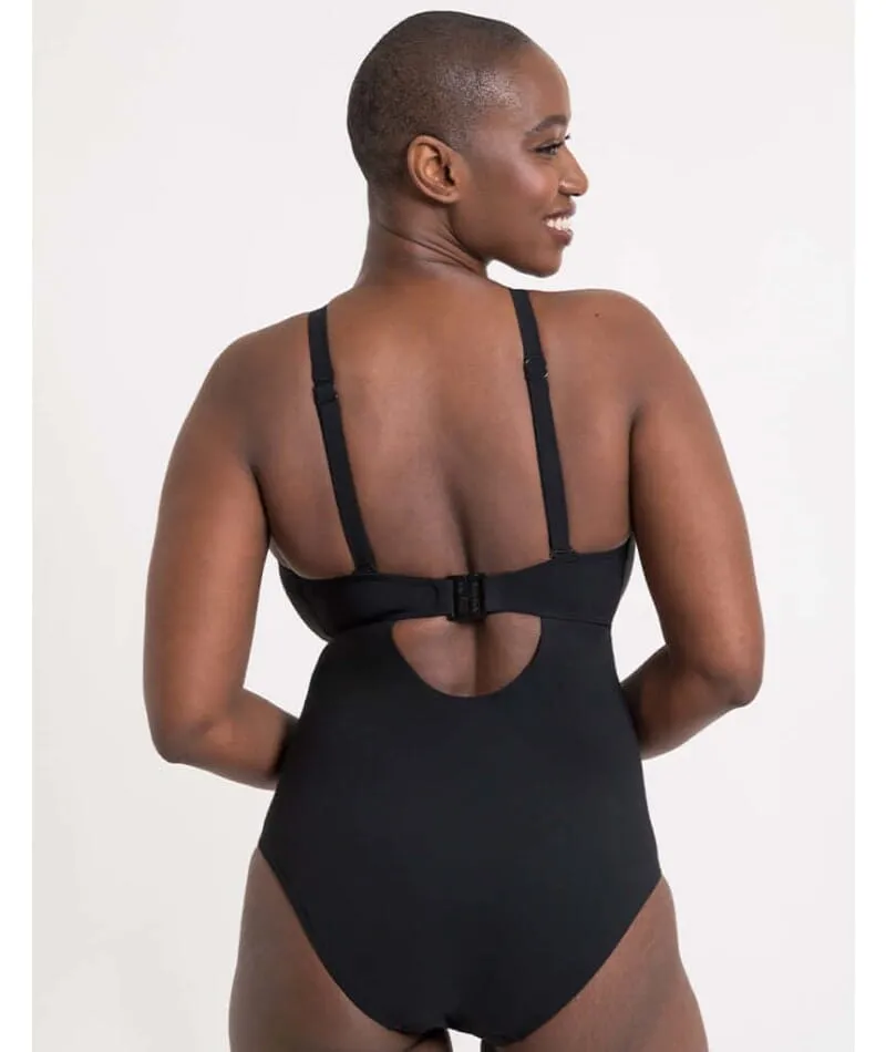 Curvy Kate Zip Tide Wire Free Multiway One Piece Swimsuit - Black