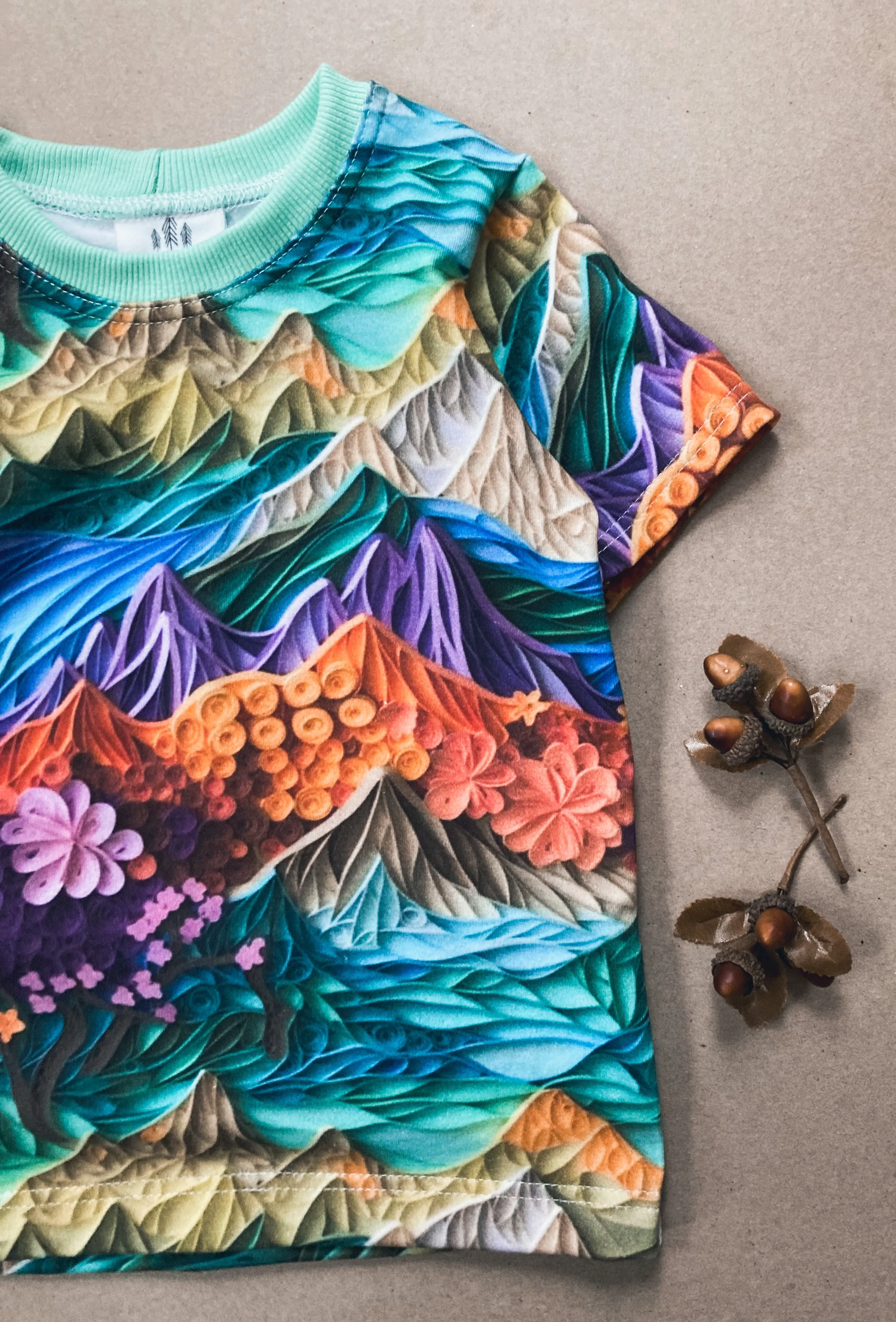 Custom Colorful Mountain Tee