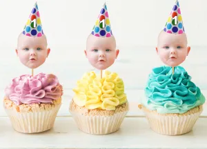 Custom Photo Cupcake Toppers