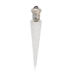 Cut Glass and Sterling Perfume Bottle