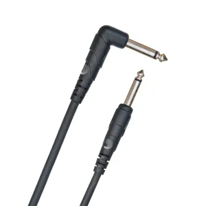 D'Addario PW-CGTRA-10 10' Classic Series Instrument Cable, Straight w/Angled