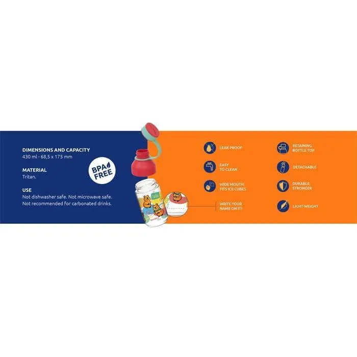 Danawares Quokka Kids Water Bottle - Sharks 430 ml