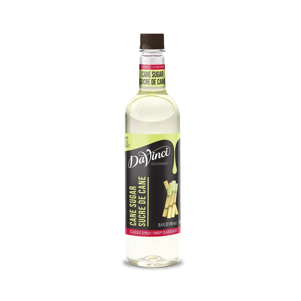 DaVinci Gourmet (Simple Syrup) Classic Cane Sugar Syrup - 4 x 750 ml Plastic