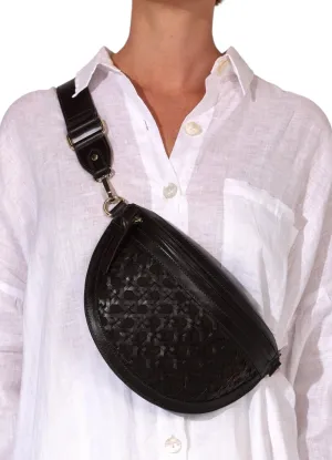 Dewitt Weave Cross Body Bag | Brown
