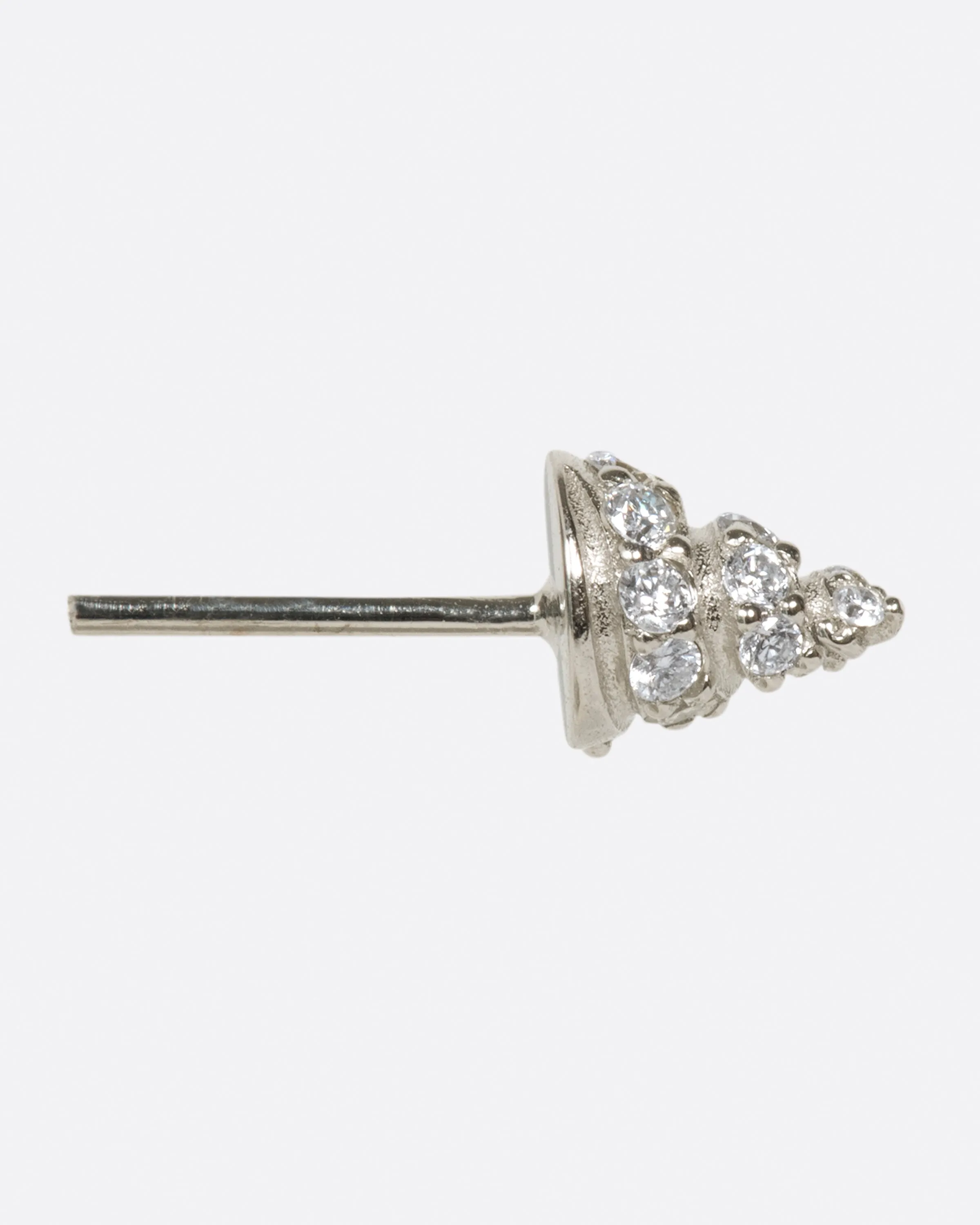 Diamond Conical Shell Stud