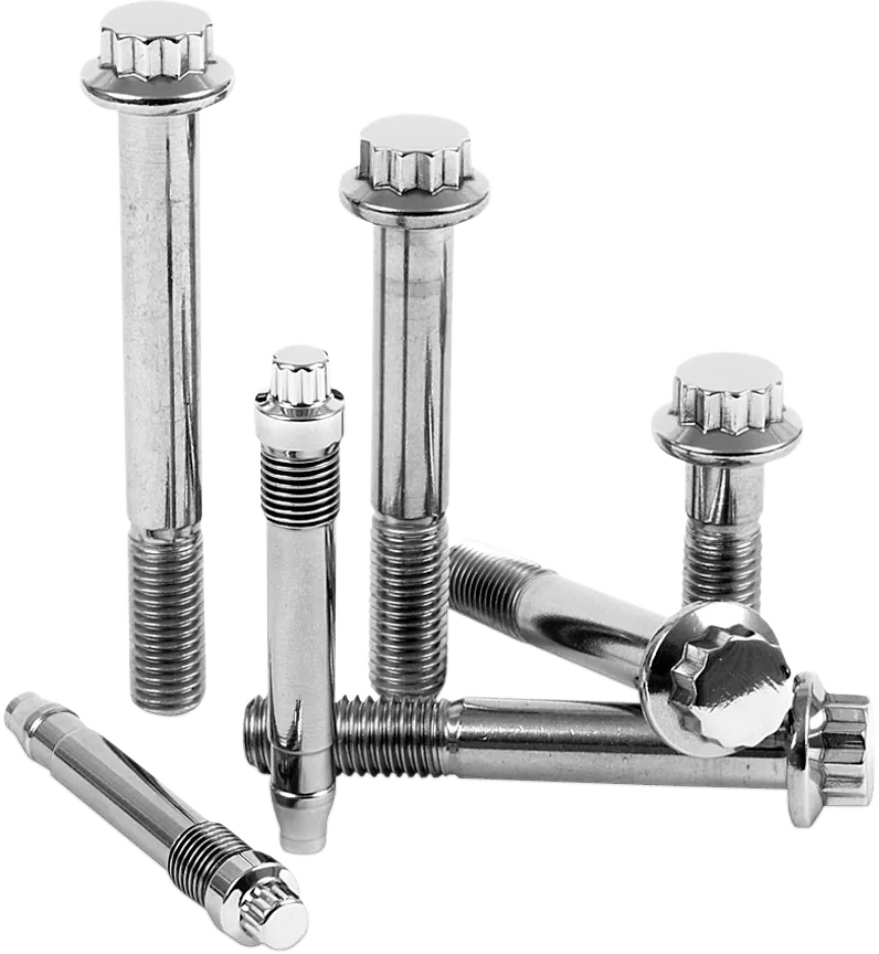 Diamond Engineering PB530S 12-Point Polished Stainless Front Brake Rotor Bolt Kit