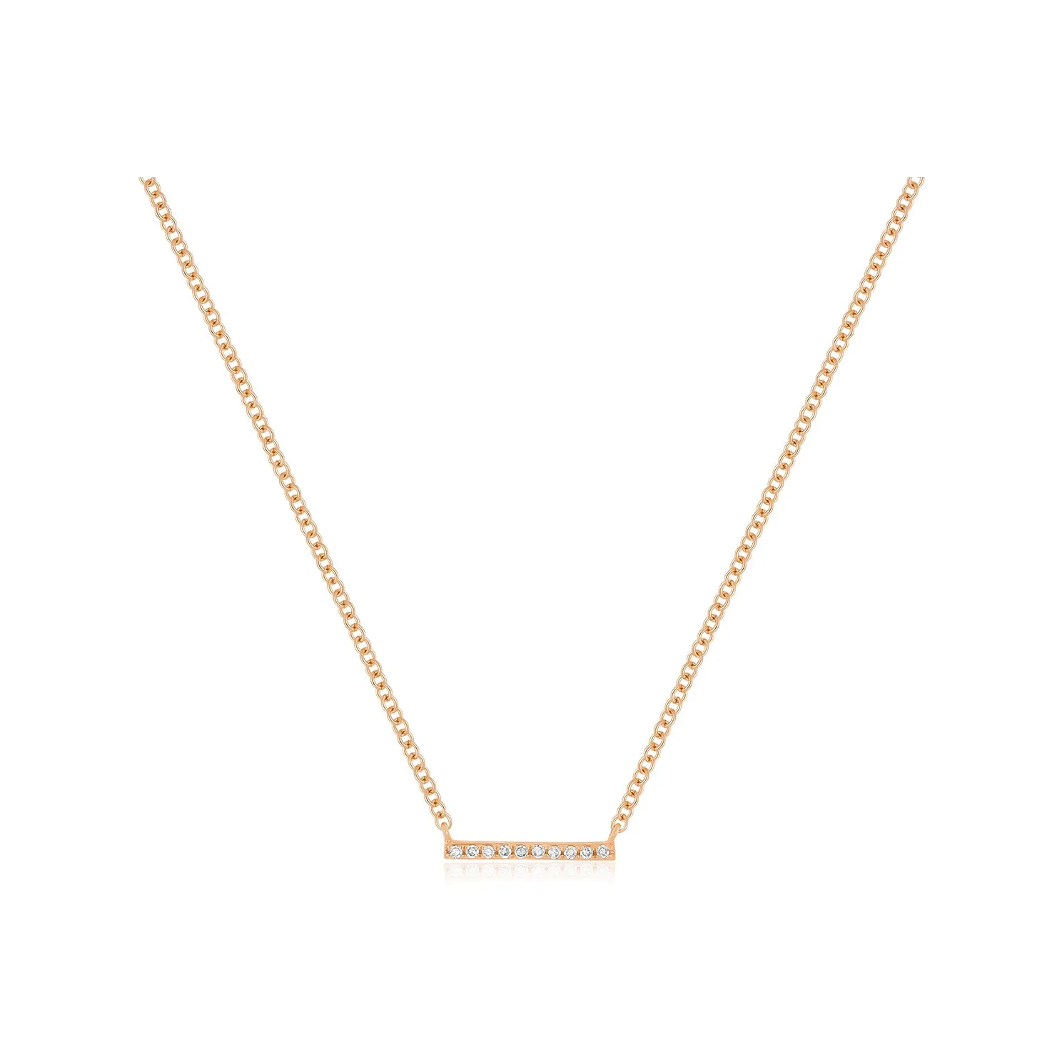 Diamond Mini Bar Necklace