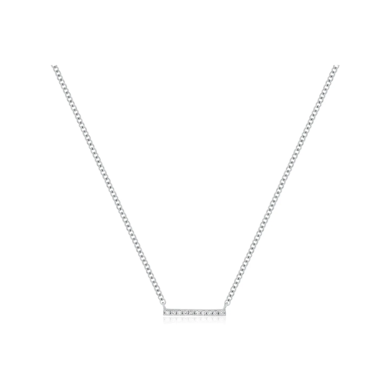 Diamond Mini Bar Necklace