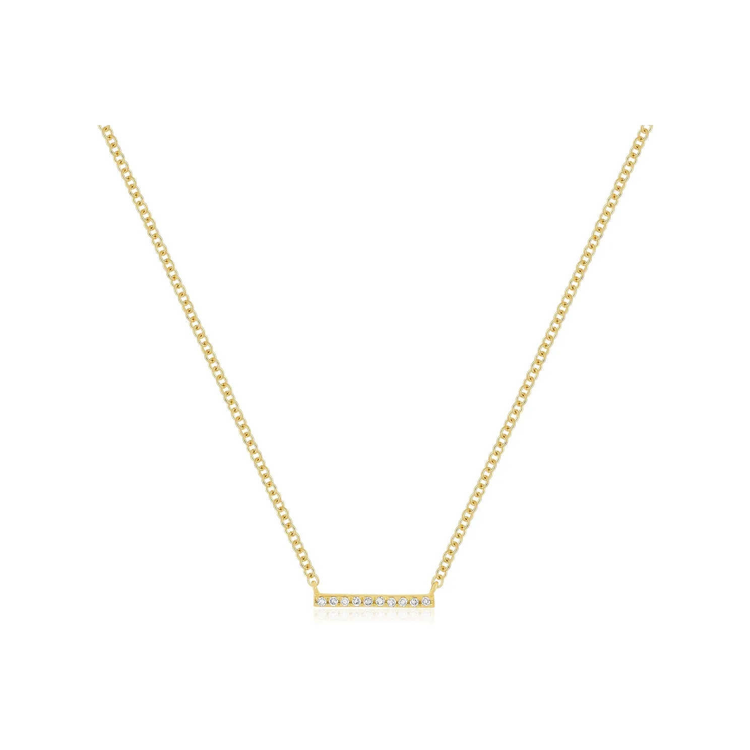 Diamond Mini Bar Necklace