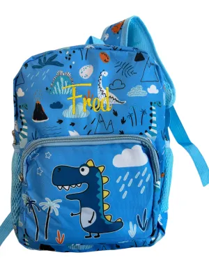 Dino Print Backpack personalised with Name