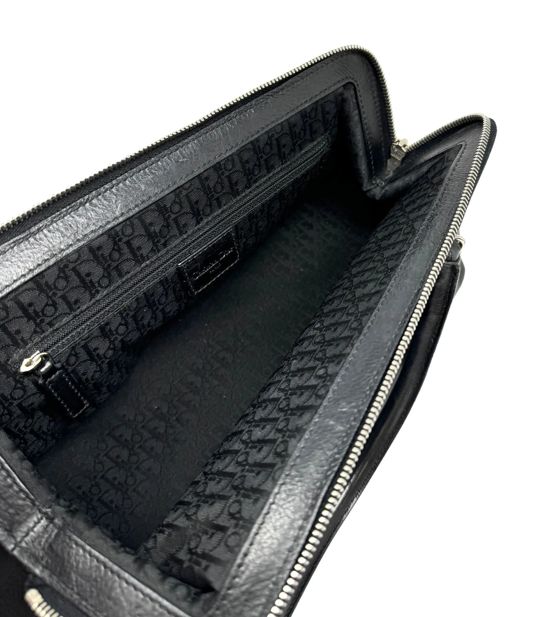 Dior Black Logo Top Handle Bag
