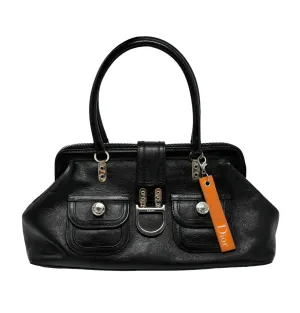Dior Black Logo Top Handle Bag