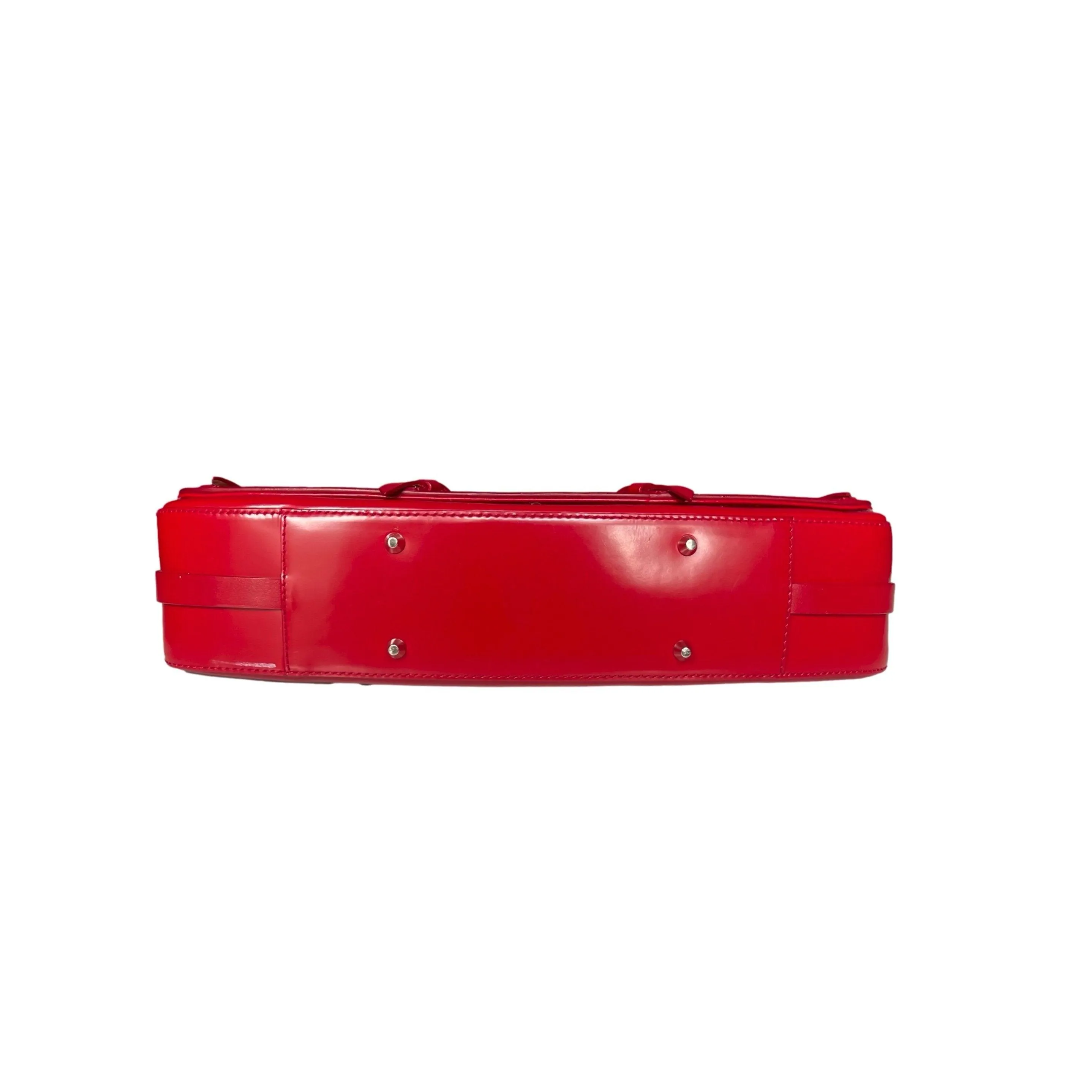 Dior Red Leather Bondage Bag