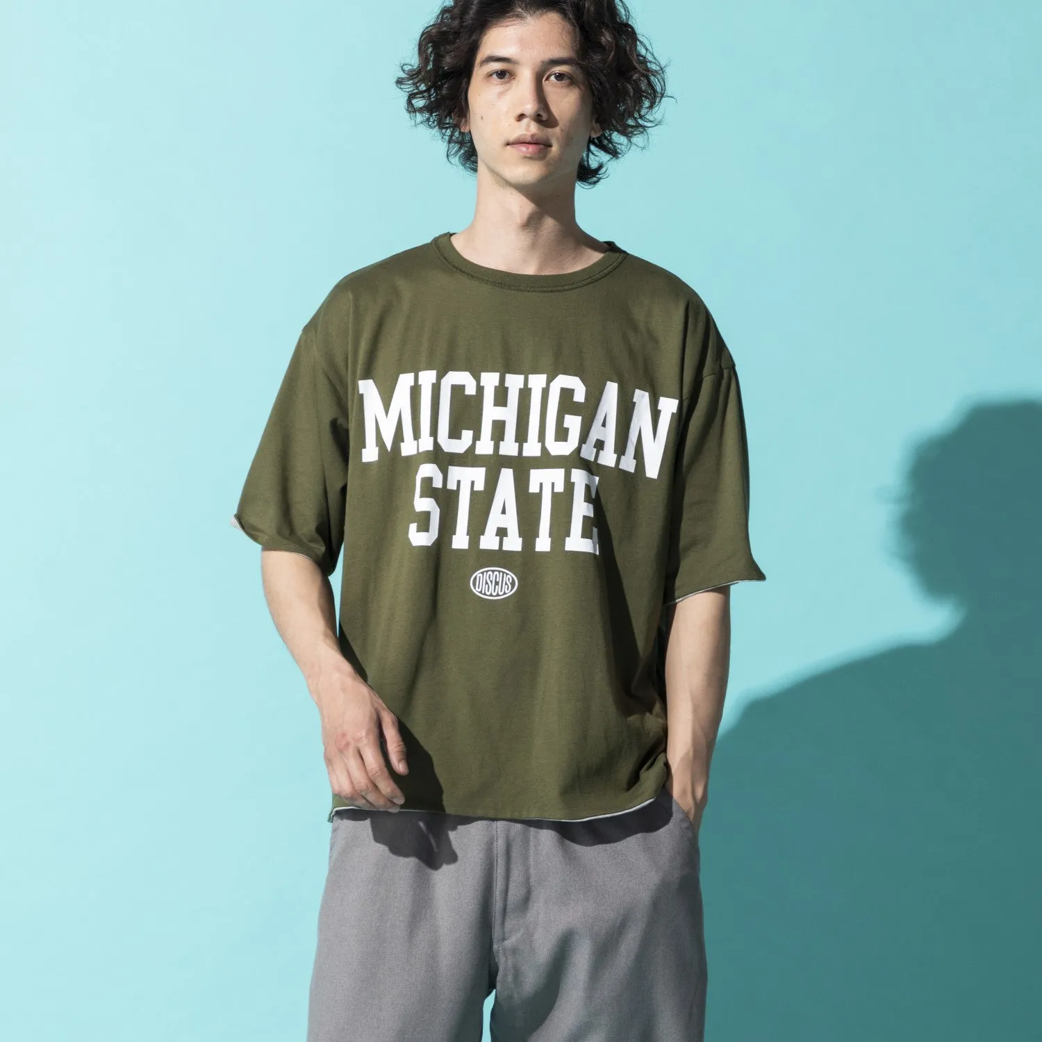 DISCUS Athletic | ディスカスアスレチック　Begin別注 リバーシブルカレッジTシャツ MICHIGAN