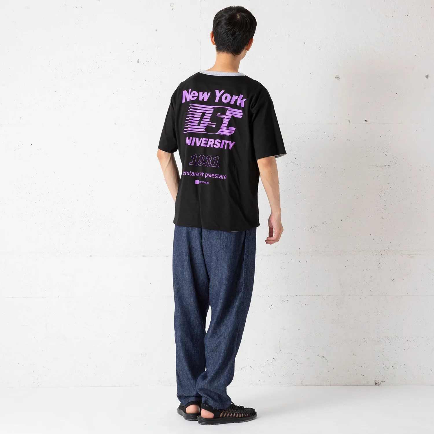 DISCUS Athletic | ディスカスアスレチック　Begin別注 リバーシブルカレッジTシャツ NYU