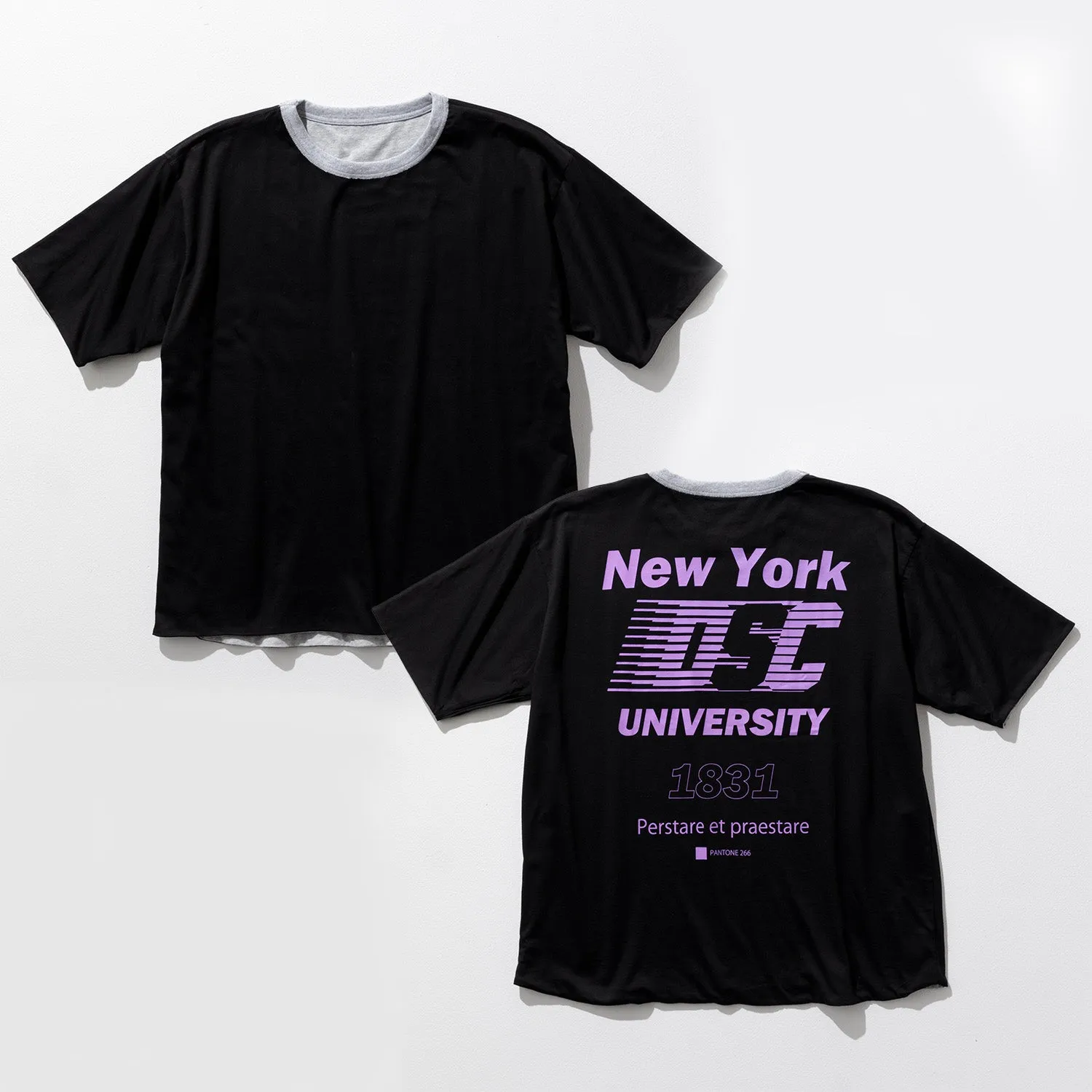 DISCUS Athletic | ディスカスアスレチック　Begin別注 リバーシブルカレッジTシャツ NYU