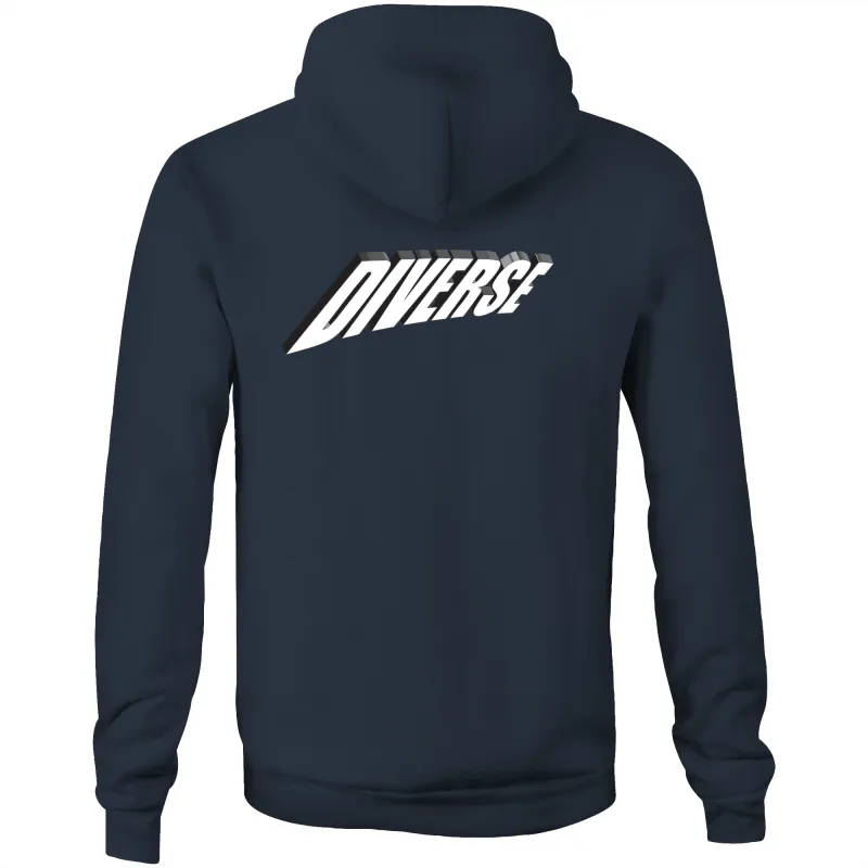 Diverse 3d - AS Colour Stencil - Pocket Hoodie Sweatshirt