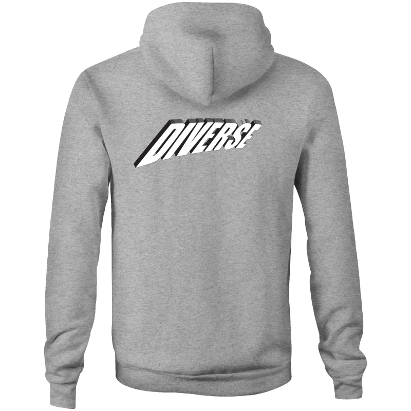 Diverse 3d - AS Colour Stencil - Pocket Hoodie Sweatshirt