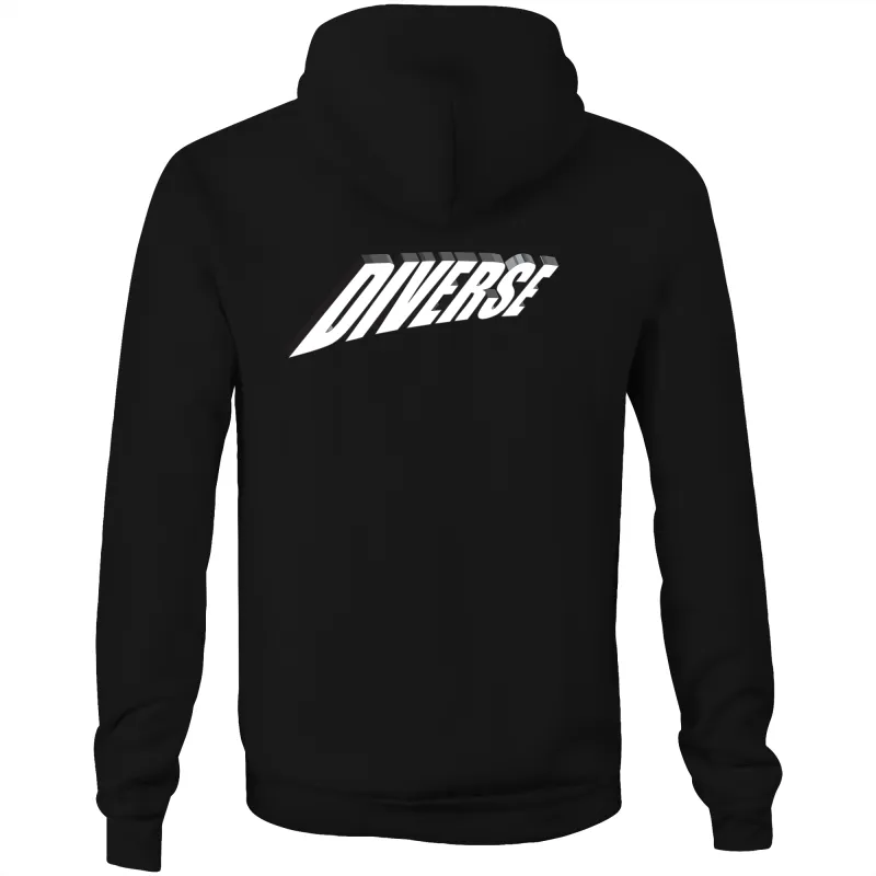 Diverse 3d - AS Colour Stencil - Pocket Hoodie Sweatshirt