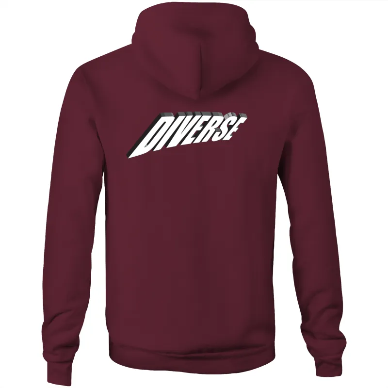 Diverse 3d - AS Colour Stencil - Pocket Hoodie Sweatshirt