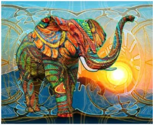 DIY diamond painting "Colorful Elephant"