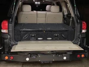 Dobinsons Rear Dual Roller Drawer System for Lexus LX570 2007-2020 with Fridge Slide and Side Panels