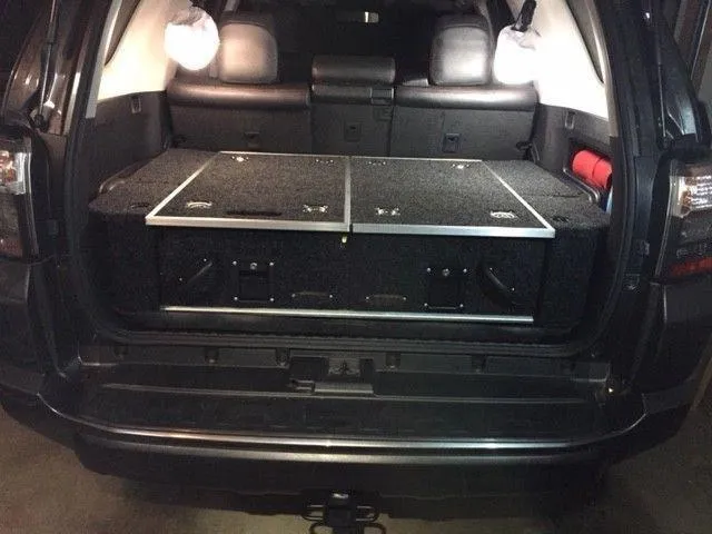 DOBINSONS REAR DUAL ROLLER DRAWER SYSTEM FOR TOYOTA 4RUNNER 5TH GEN 2010-2021 WITH FRIDGE SLIDE