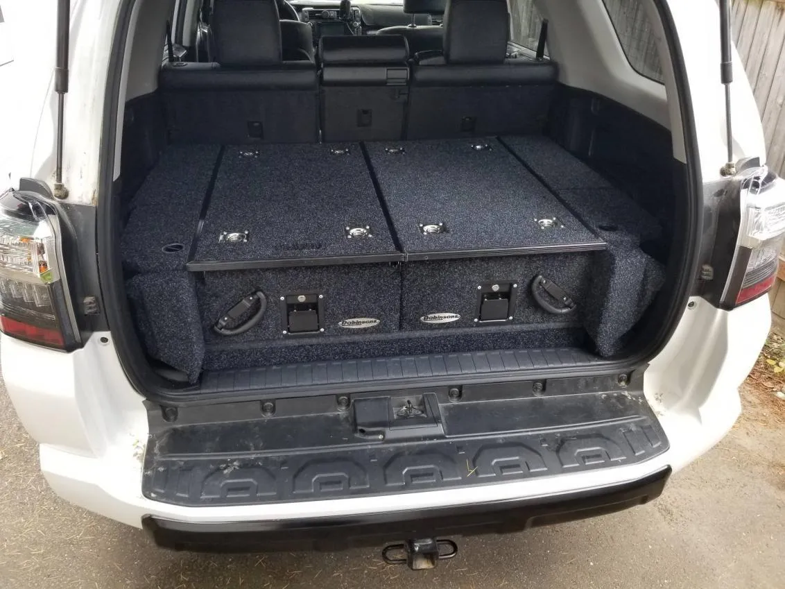 DOBINSONS REAR DUAL ROLLER DRAWER SYSTEM FOR TOYOTA 4RUNNER 5TH GEN 2010-2021 WITH FRIDGE SLIDE