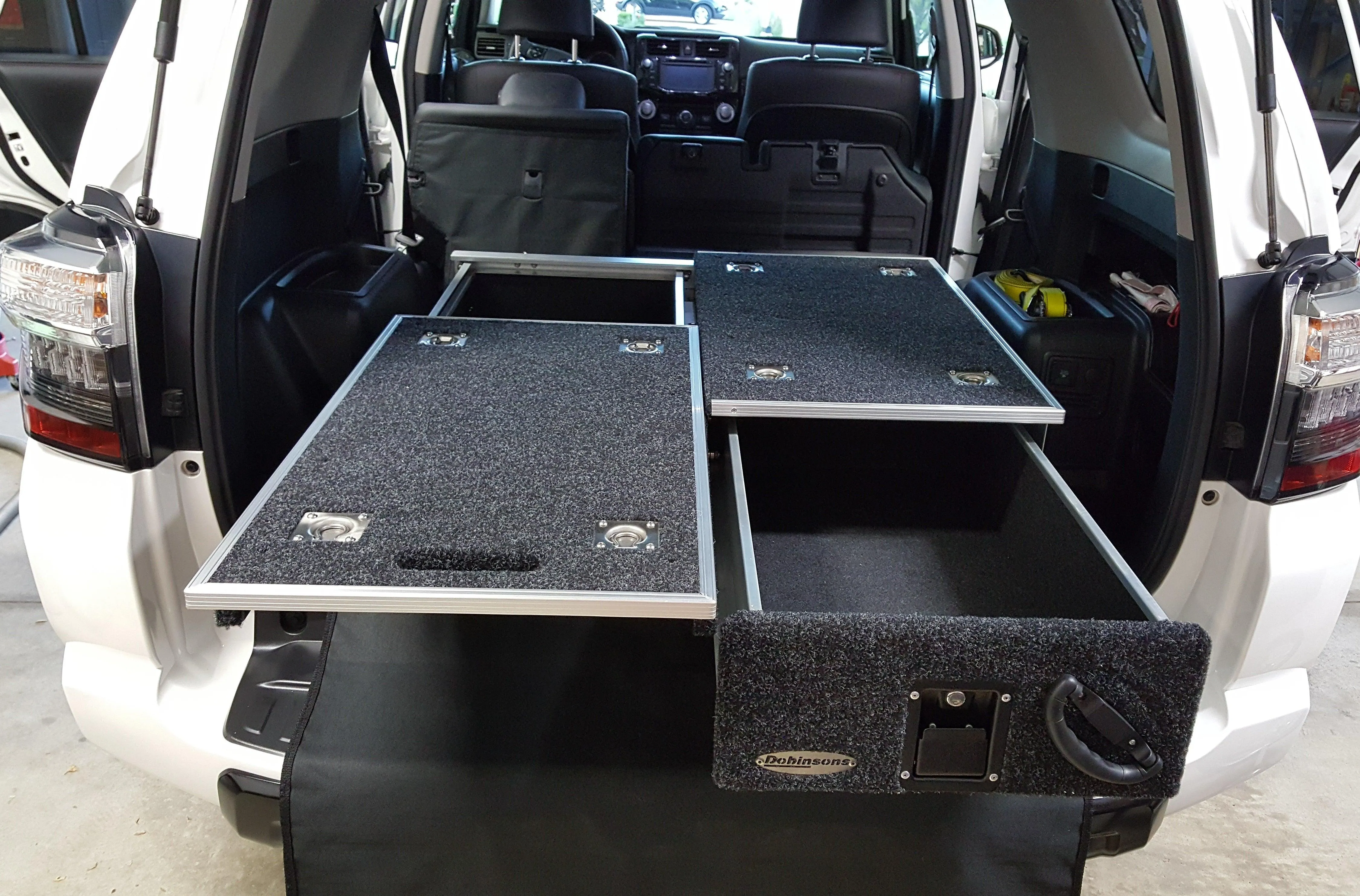 Dobinsons Rear Dual Roller Drawer System for Toyota Land Cruiser 100 Series with rear AC with Fridge Slide (RD80-1000)