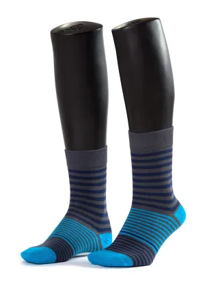 Double Type Stripes Design Men Bamboo Socks