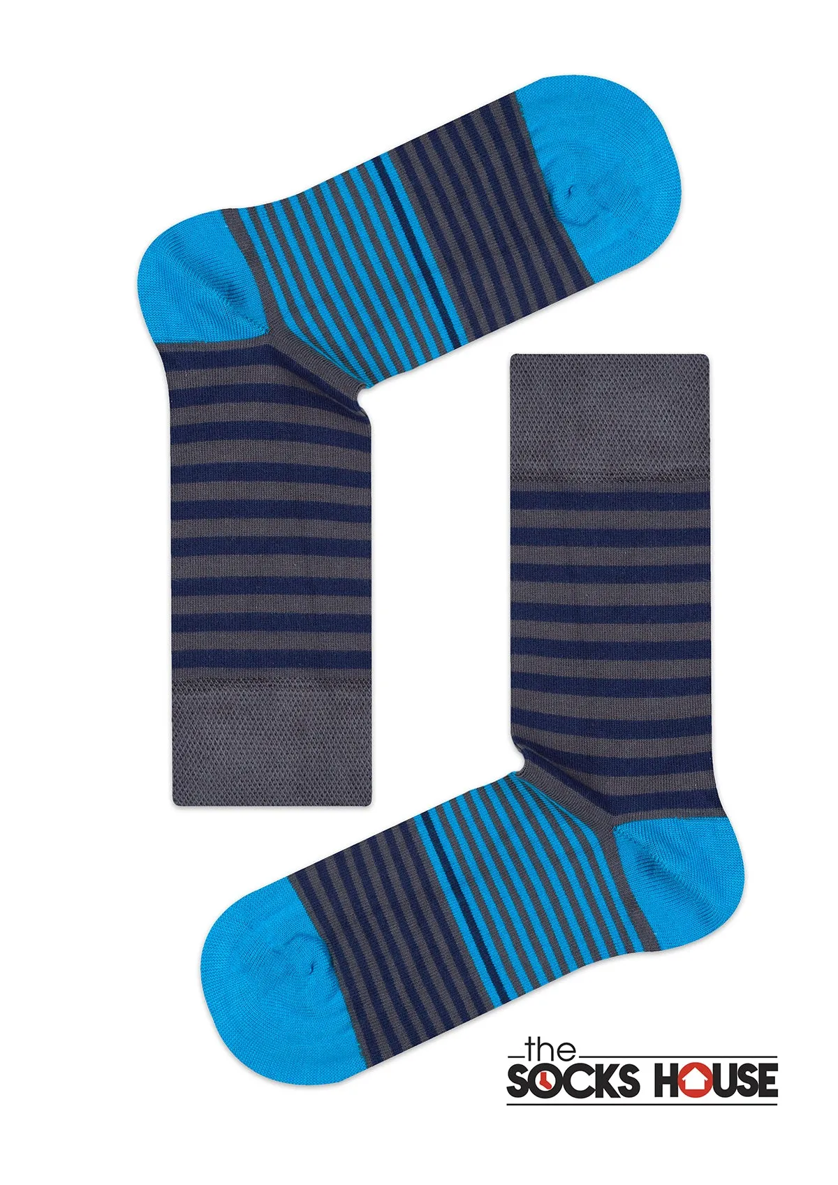 Double Type Stripes Design Men Bamboo Socks