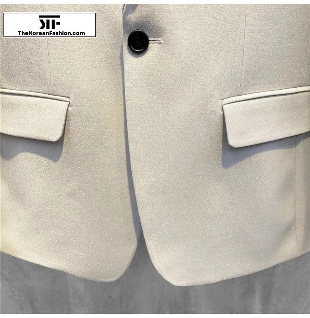 Drape Casual Suit Jacket