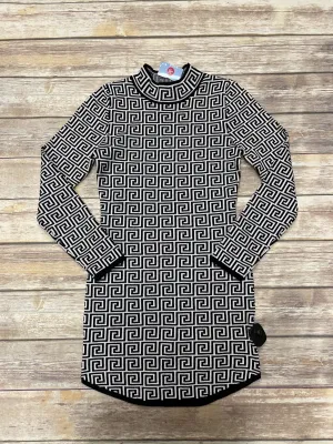 Dress Casual Midi By Jolie In Black & White, Size: L