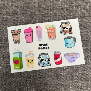 Drink Medley Sticker Sheet