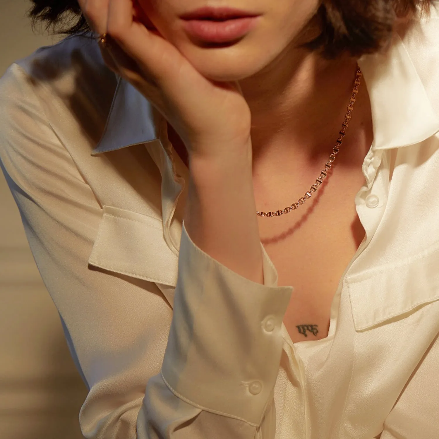 Dual D.D Gold Necklace JDRNRVF03XX