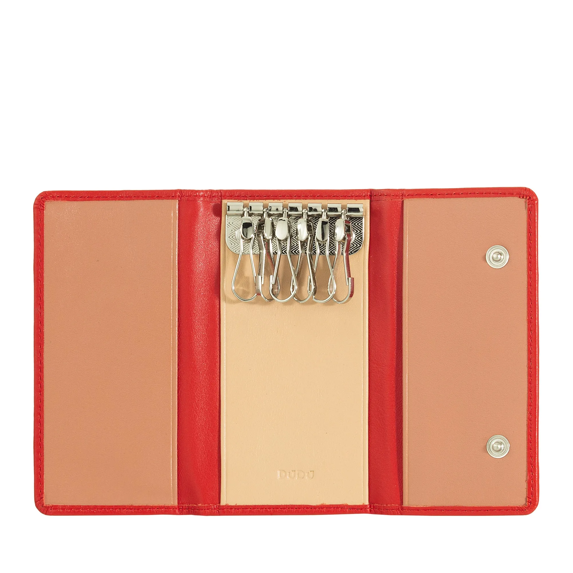 DUDU classic keychain in real leather man men woman multicolored with 6 hooks