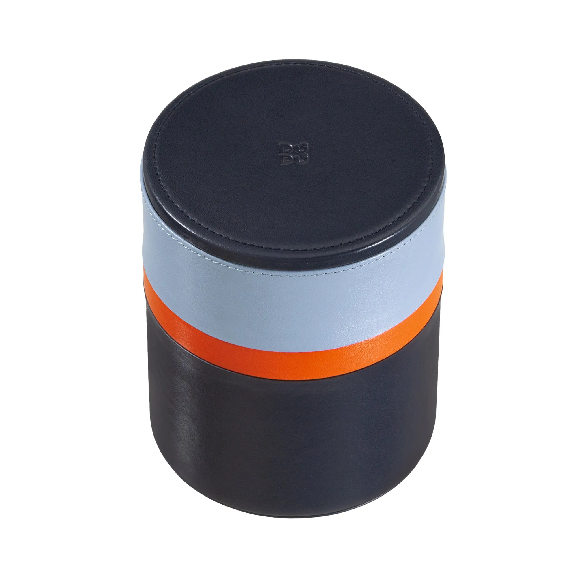 DUDU jar with design cover from home desk office 11x14cm, Versatile empty -old multicolor storage