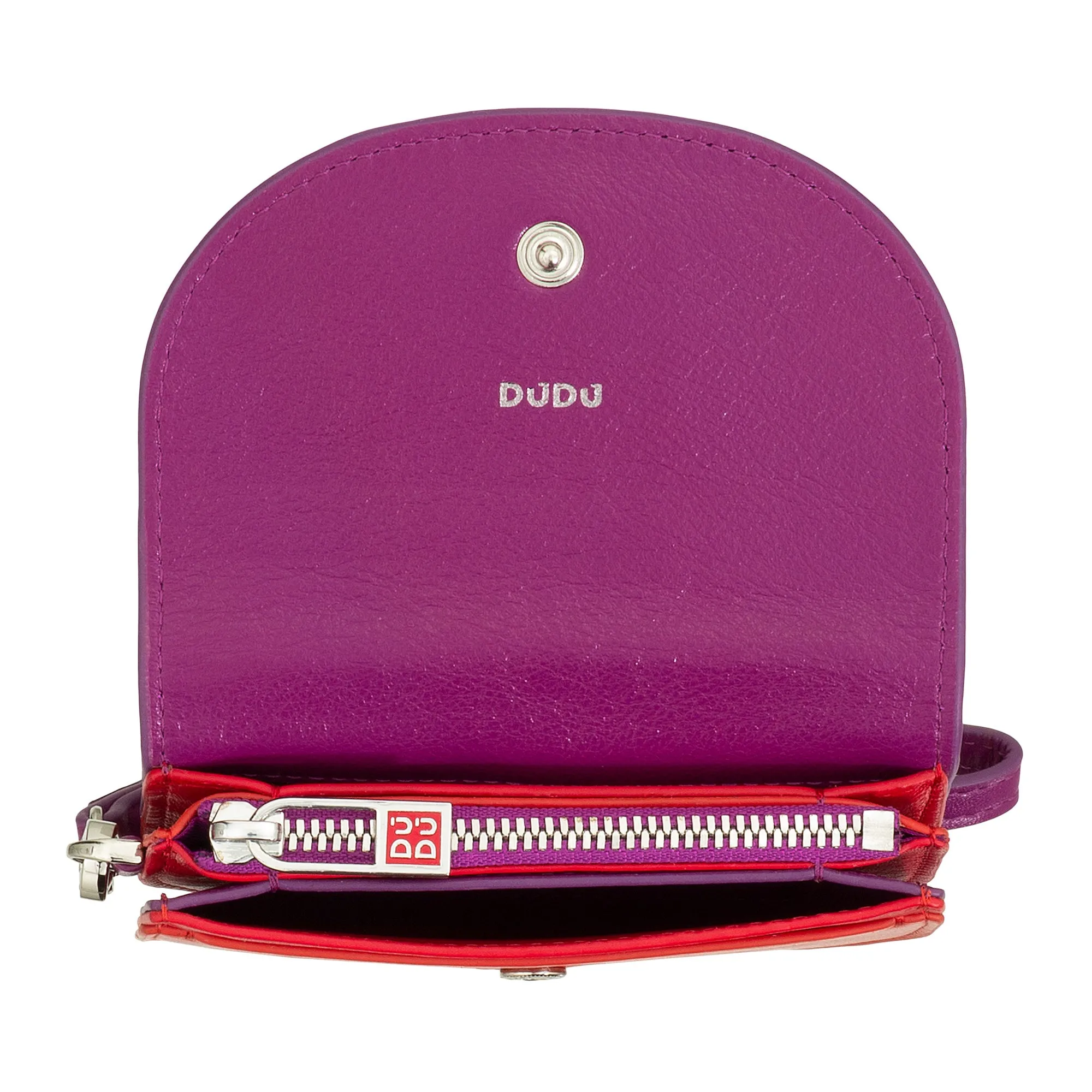 DUDU Women's Wall Wallet Wallet, Small Colorful Portfolio Portamonete Carter Banknotes with Laccetto