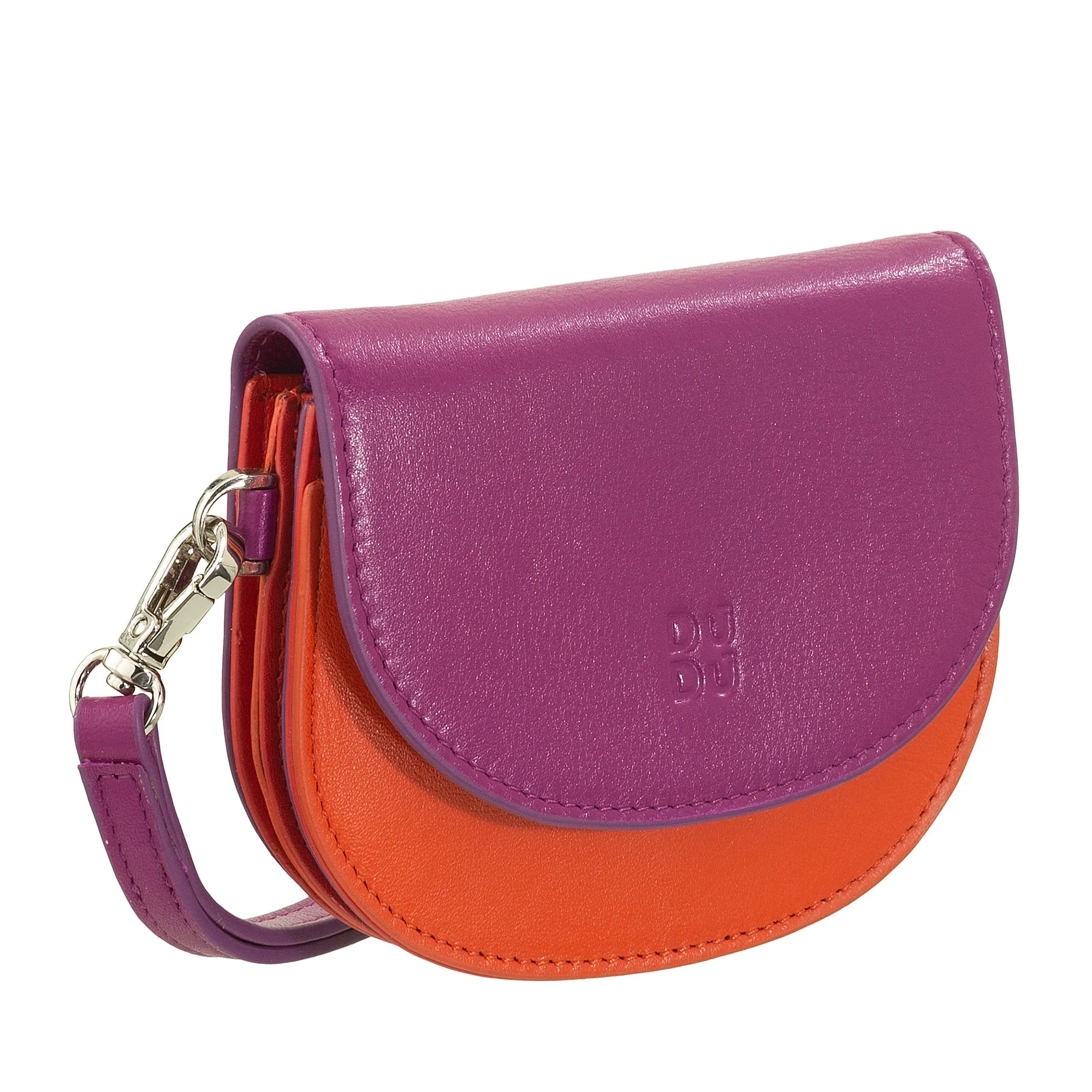 DUDU Women's Wall Wallet Wallet, Small Colorful Portfolio Portamonete Carter Banknotes with Laccetto