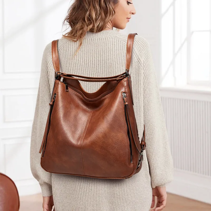 Durable Women's Large Capacity Three-piece Vintage Backpacks