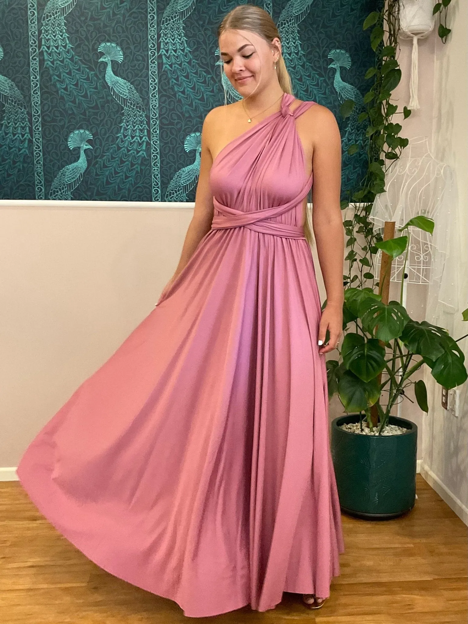 Dusky Rose Convertible Infinity bridesmaid dress Express NZ wide