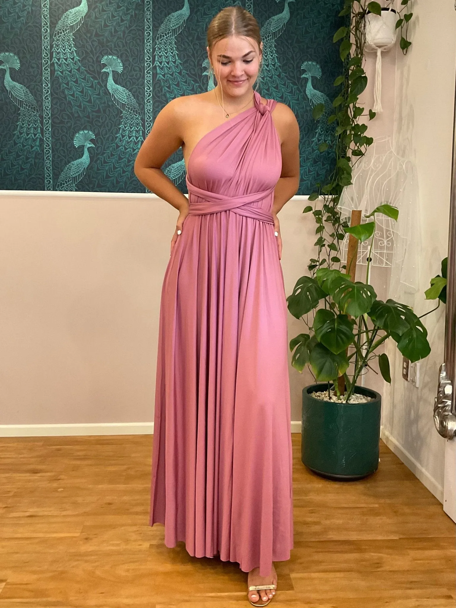 Dusky Rose Convertible Infinity bridesmaid dress Express NZ wide