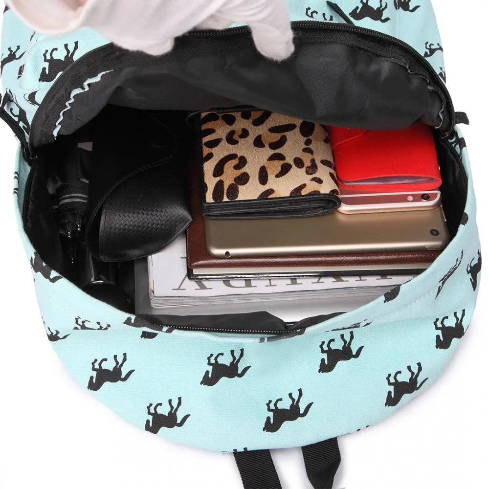 E1401h - Miss Lulu Large Backpack Horse Blue