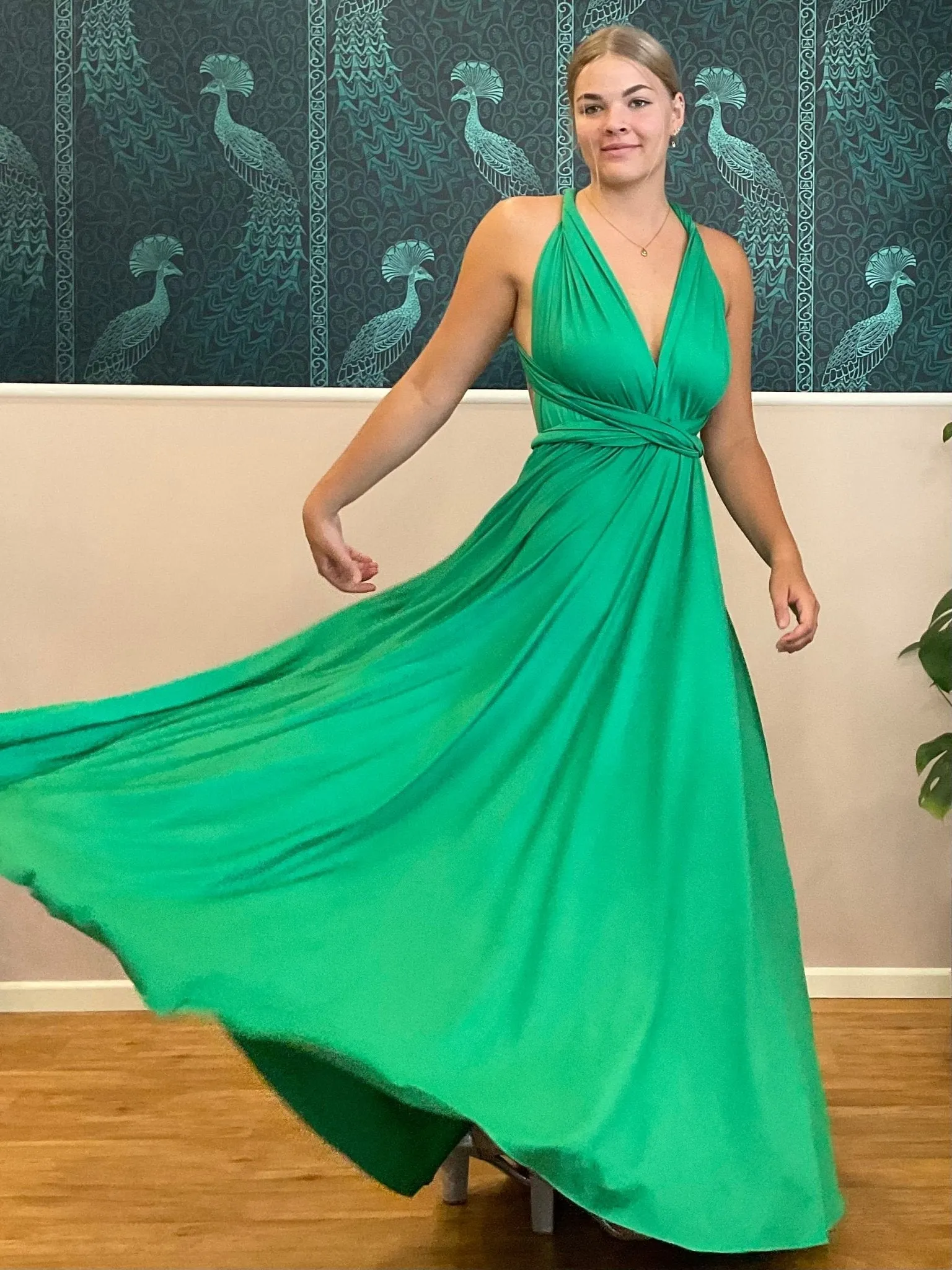 Emerald Convertible Infinity bridesmaid dress Express NZ wide