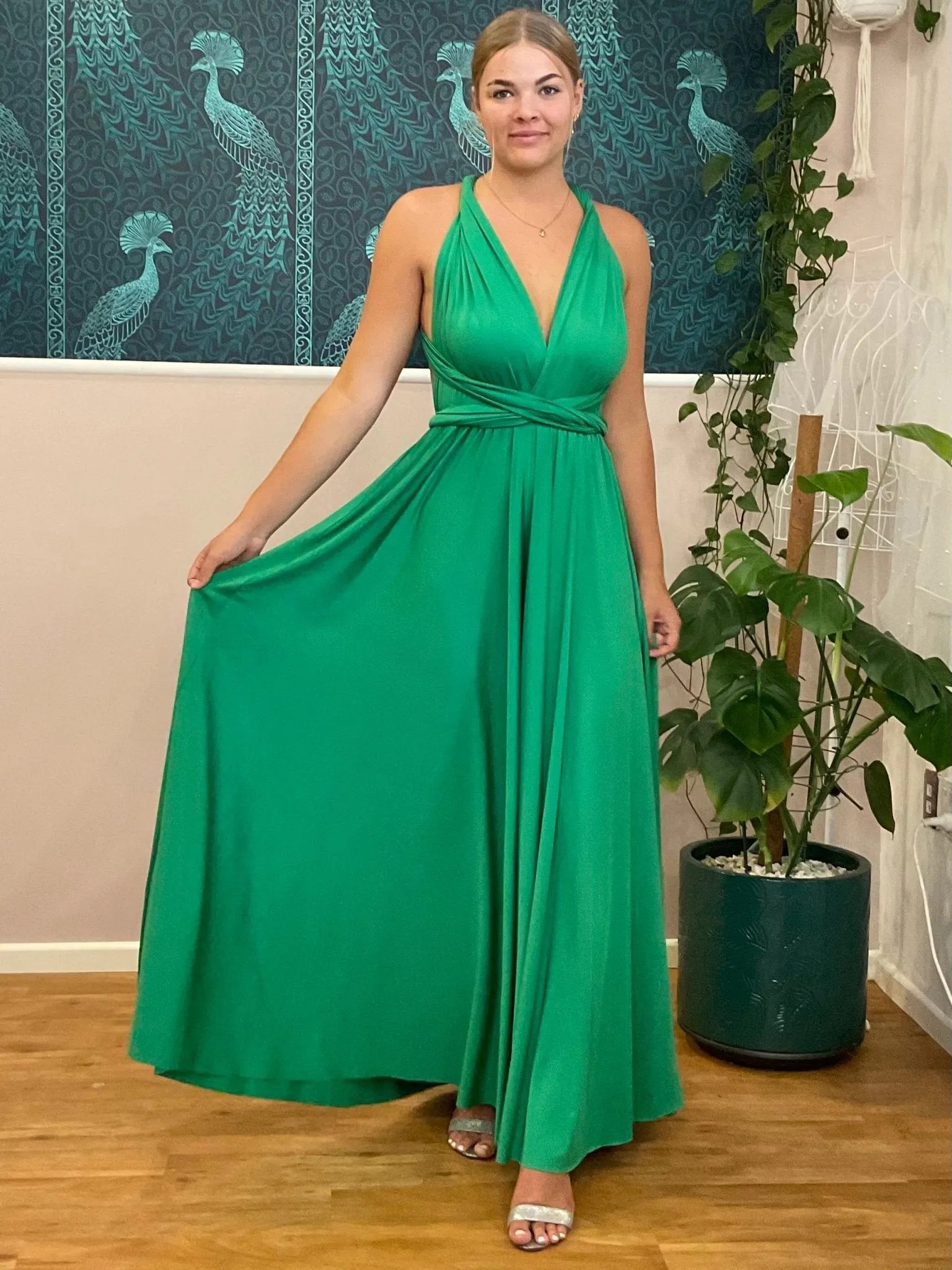 Emerald Convertible Infinity bridesmaid dress Express NZ wide