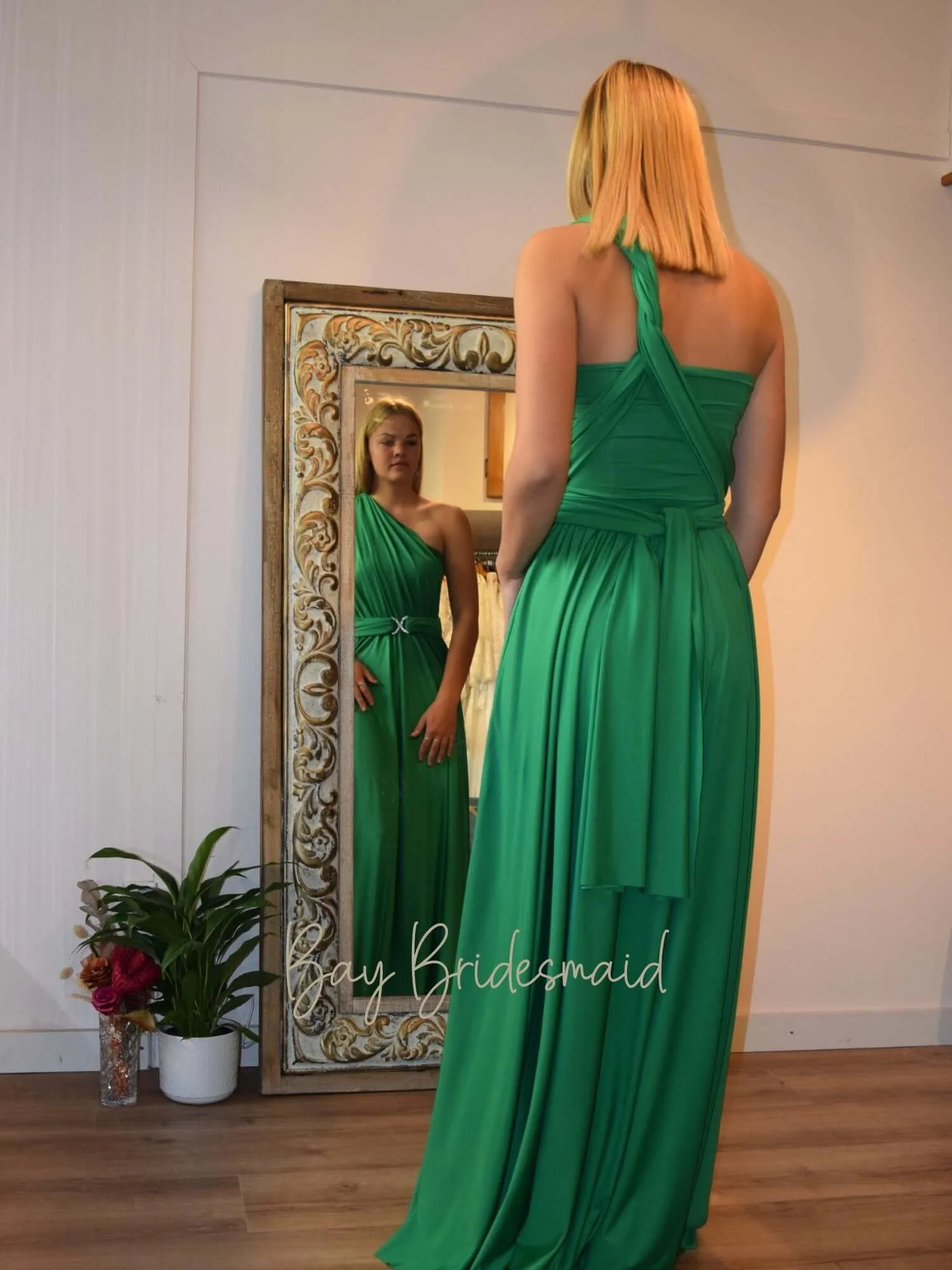 Emerald Convertible Infinity bridesmaid dress Express NZ wide