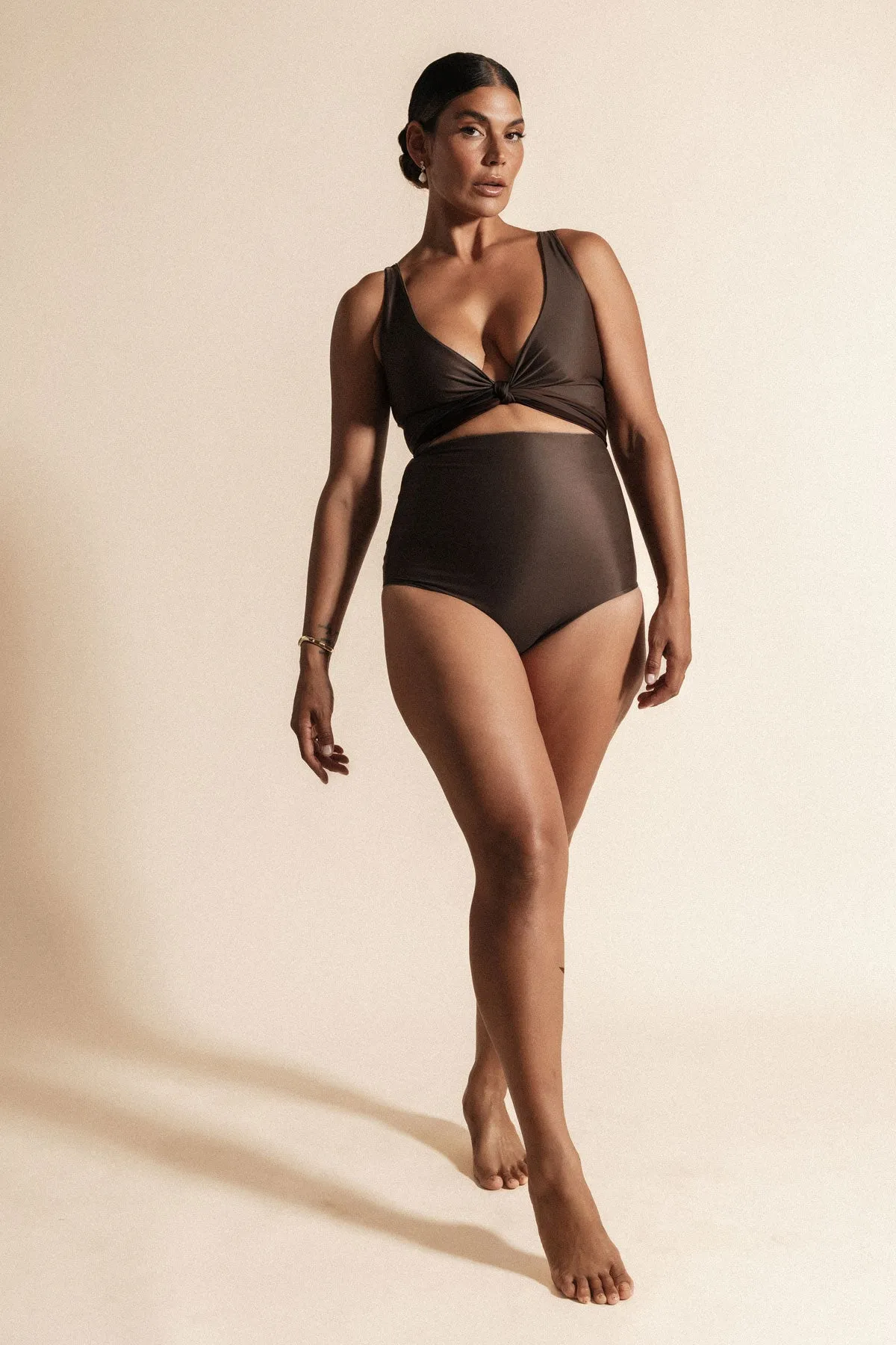 Espresso Reversible Bikini Wrap Top