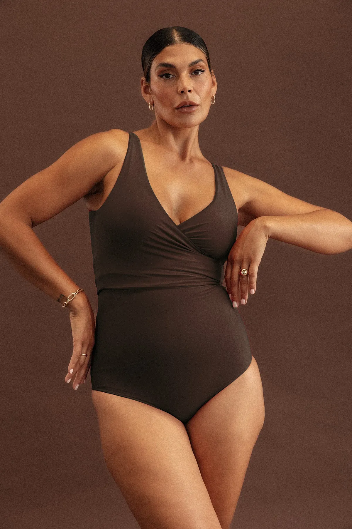 Espresso Reversible Wrapsuit